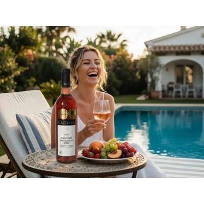 Vinařství Kachyňa Cabernet Sauvignon rosé polosladké růžové 2023 11,5% 0,75 l (holá láhev)