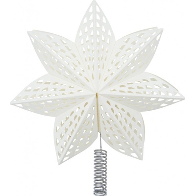 House Doctor Vianočná ozdoba špica na stromček Gint White 30 cm