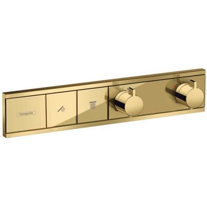 Hansgrohe RainSelect - Смесител за вграждане за 2 консуматора, злато 15380990 (15380990)