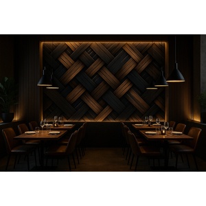  Стенен панел bamboo charcoal i Модел: 6673 i с непрекъсната или огледална шарка i uv лак