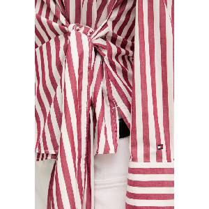 Tommy Hilfiger Блуза с прехлупване дамска от памук (WW0WW49650) - answear - 129,07 лв