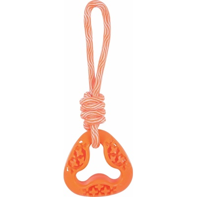 Zolux Samba trojúhelníkový s provazem 26 cm oranžová