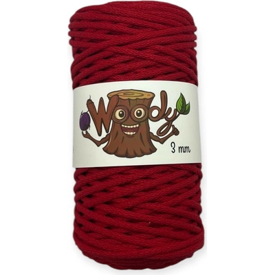 Woody Crafts Woody 3 mm – Červená (100m)