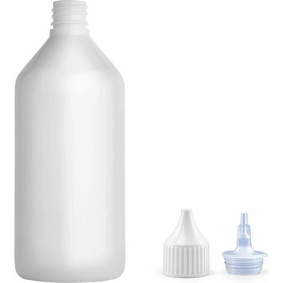 Via Plastová lahvička bílá s bílou špičkou 215 ml