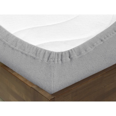 Dreamy Linens Plachta froté napínacia sivá 70x140