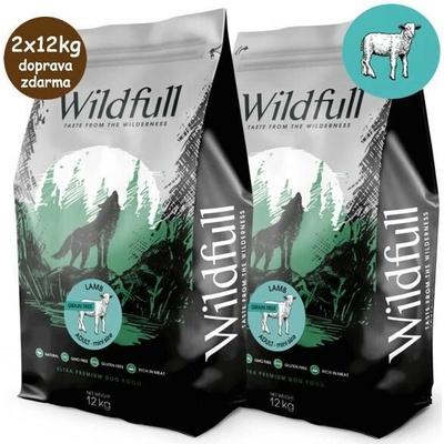Wildfull Dog Adult Mini Size Grain Free Jehněčí & Dýně 2 x 12 kg