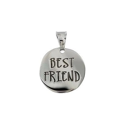Infinitysilver Stříbrný přívěsek destička BEST FRIEND SP170427
