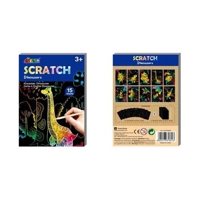 Avenir Škrabacia kniha aktivít mini Dinosaury