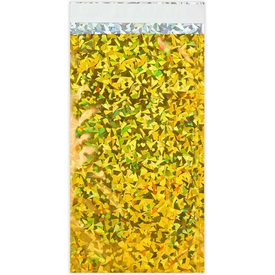 Holografické fóliové obálky - 229 x 114 mm (DL) - Holografická zlatá