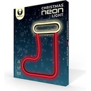 Forever Light Neon LED CHRISTMAS SOCK white red FLNE23 RTV100263