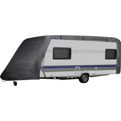 vidaXL Покривало за каравана, сиво, размер L (210095)