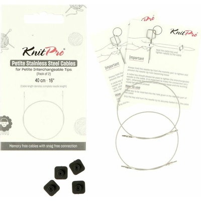 KnitPro lanko Petite Transparent SS Fixed 40cm – Sleviste.cz