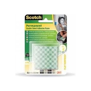  25.4 x 25.4 мм. Scotch 111 - Двойнозалепващи монтажни късчета / 1 /