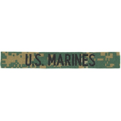 MILITARY RANGE Nášivka "U.S MARINES" MARPAT WOODLAND