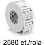 Zebra Етикетни ролки Zebra Z-Ultimate 3000T 51x25mm, 2580 ет. /ролка (880247-025D)