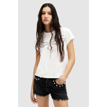 AllSaints Памучна тениска AllSaints RANDAL ANNA TEE в бяло WM583Z (WM583Z)