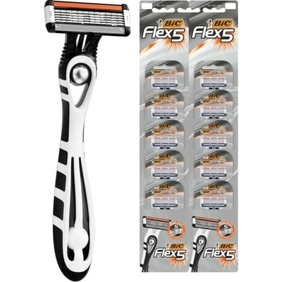 BIC Самобръсначка BIC Flex5, еднократна употреба, за мъже, 10 броя (39140201)