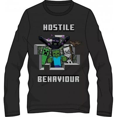 Mojang official product chlapčenské detské tričko s dlhým rukávom Minecraft Creeper