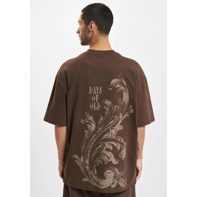 DEF Тениска DEF Flourish T-Shirt chocolate brown washed XXLUB-DFTS245-17341 - Тъмносив, размер S