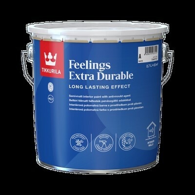 FEELINGS EXTRA DURABLE - Polomatná latexová farba na steny a stropy TVT X501 - aubergine 0,9 L