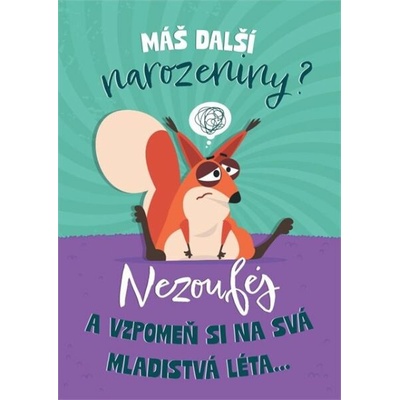 ALBI Hrací přání k narozeninám - Veverka