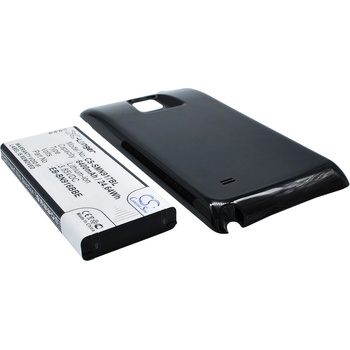 Cameron Sino Батерия за Samsung Galaxy Note 4 разширена, включително заден капак, черна, Li-Ion, 6400 mAh (CS-SMN917BL)