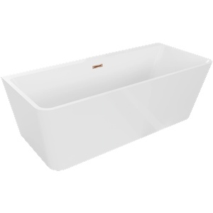 Mexen Volta 150x75 cm white/rose gold (51131507500-60)