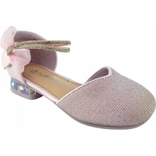 Balerínky pre dievčatá detské topánky vložka koža
