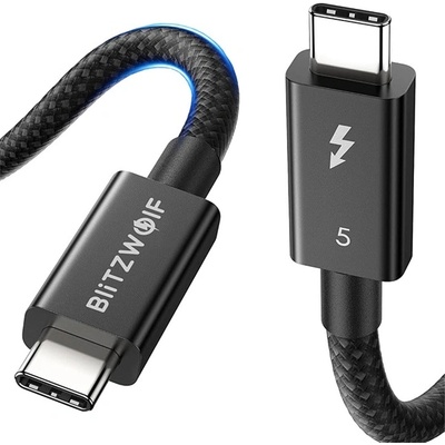 BlitzWolf BW-HDC8 кабел за данни Type-C - Type-C, 150cm, BLACK BW-HDC8 1.5M (BW-HDC8 1.5M)