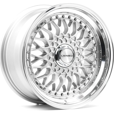 LENSO BSX 8,5x17 4x114,3 ET26 gloss silver polished