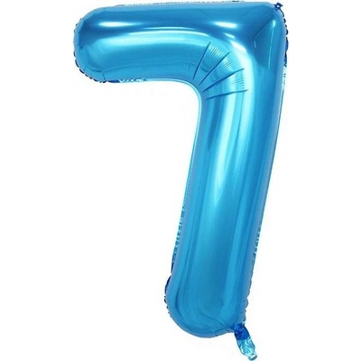 Cakesicq Fóliový balónik číslo sedem modrý 102cm