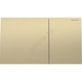 Geberit 115.622. QF. 1 - Бутон за смиване Sigma70 25x14, 6 cm четкан месинг (GB0110)