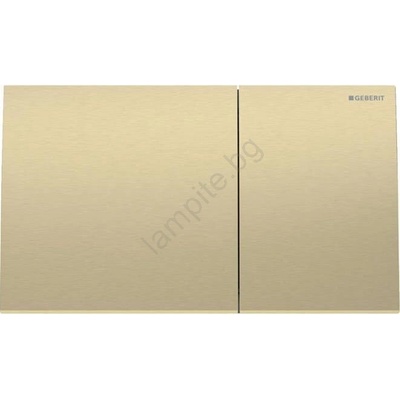 Geberit 115.622. QF. 1 - Бутон за смиване Sigma70 25x14, 6 cm четкан месинг (GB0110)