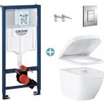 GROHE Комплект казанче Grohe Rapid SL с капак Skate Cosmopolitan и тоалетна чиния Grohe Euro Ceramic Triple Vortex с капак с плавно затваряне (38772001+39328000+39330002)