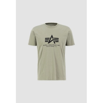 Alpha Industries Basic Big Logo zelené