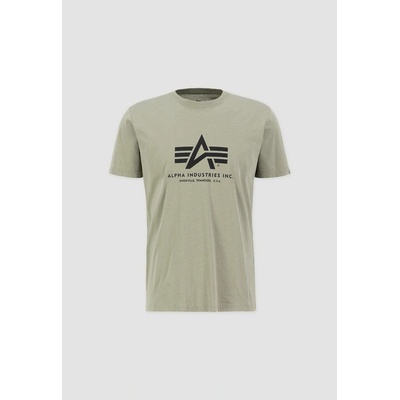 Alpha Industries Basic Big Logo zelené