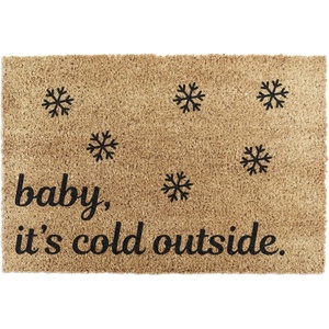 Artsy Mats Изтривалка с коледен мотив от кокосови влакна 40x60 cm Baby It's Cold Outside - Artsy Doormats (XMAS-BABYITSCOLDOUTSIDE)