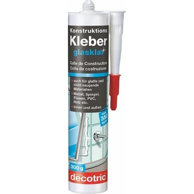 Stavební lepidlo Decotric 300 g křišťálově čiré