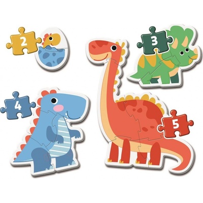 Clementoni Moje první Dinosauři 4v1 2,3,4,5 dielov