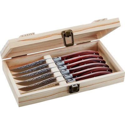 Gefu (Германия) Луксозен комплект ножове за стек gefu rancho в дървена кутия (gefu 13951)