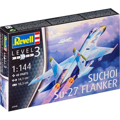 Revell Plastic ModelKit letadlo 03948 Su-27 Flanker 1:144