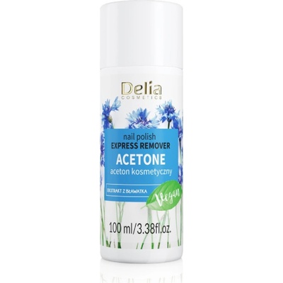 Delia Expresný odlakovač na nechty 100% acetón 100 ml