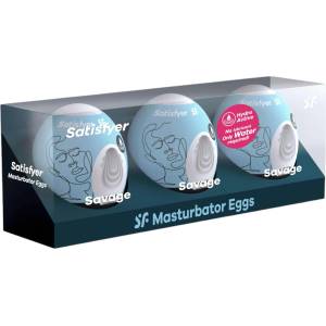 Satisfyer Egg Savage - мастурбатор яйце комплект 3 броя