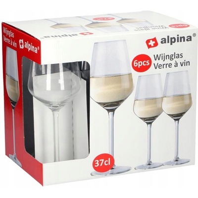 Alpina Skleničky bílé víno bezbarvé 6 x 370 ml