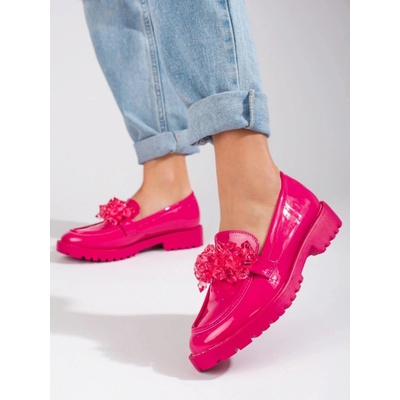 Goodin Praktické růžové mokasíny dámské bez podpatku