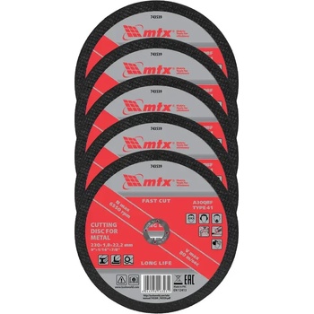 MTX Диск за рязане на метал MTX - 230 x 1, 8 x 22, 2 мм (743539)