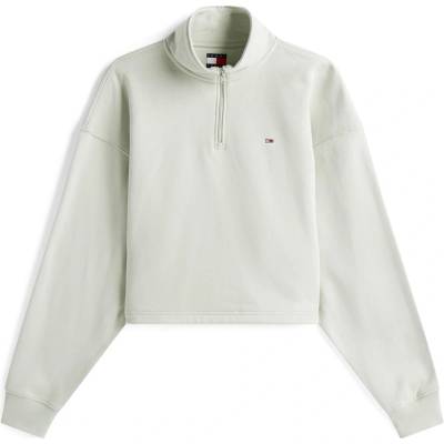 Tommy Hilfiger Women's Quarter Zip Fleece Pullover - Misty Sage