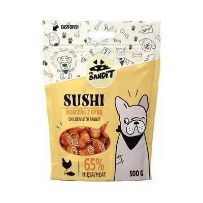 Vet Planet VetExpert Mr.Bandit pochoutka SUSHI kuře a ryba 500 g