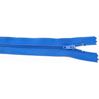 Nedeliteľný jemný plastový špirálový zips (veľkosť číslo 3) rôzne farby - dĺžka 12 cm - 60 cm 22 cm Kráľovská Modrá