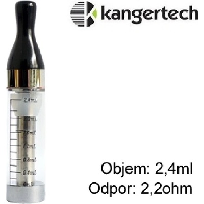 Kangertech CC/T2 Clearomizer 2,2ohm čirý 2,4ml – Zboží Dáma